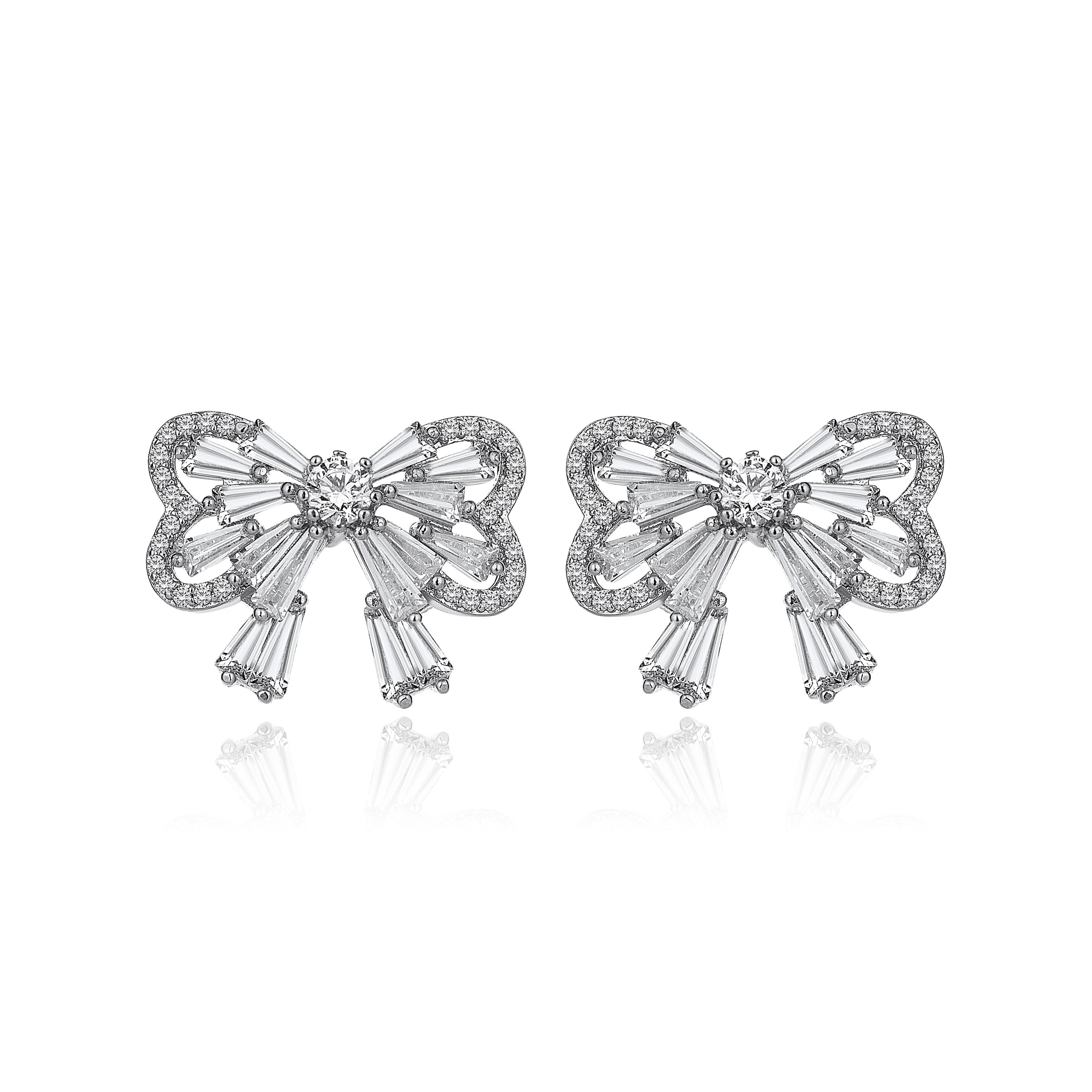 4 Karat Pırlanta Hibrit Altın Küpe Tophills 