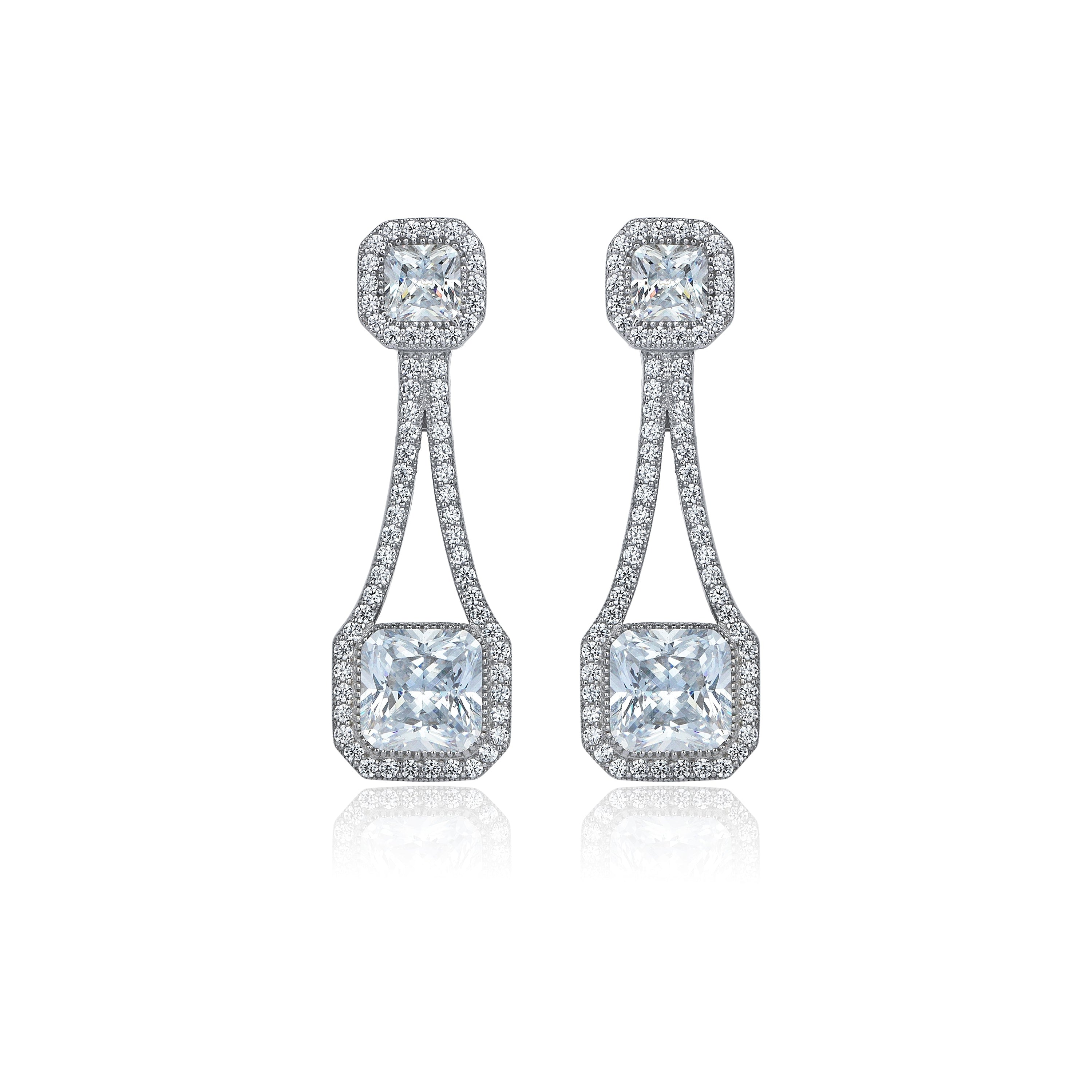 8 Karat Pırlanta Hibrit Altın Küpe Tophills 