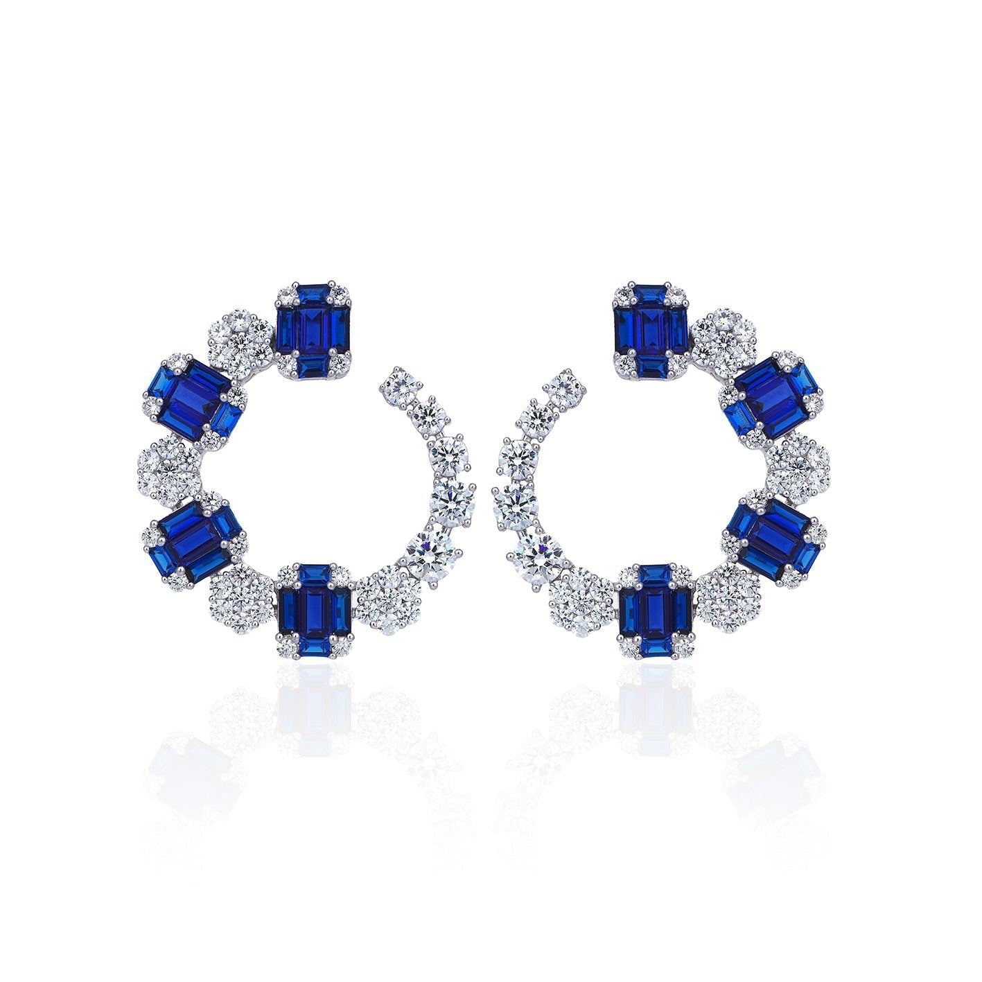 8 Karat Pırlanta Hibrit Altın Küpe Tophills 
