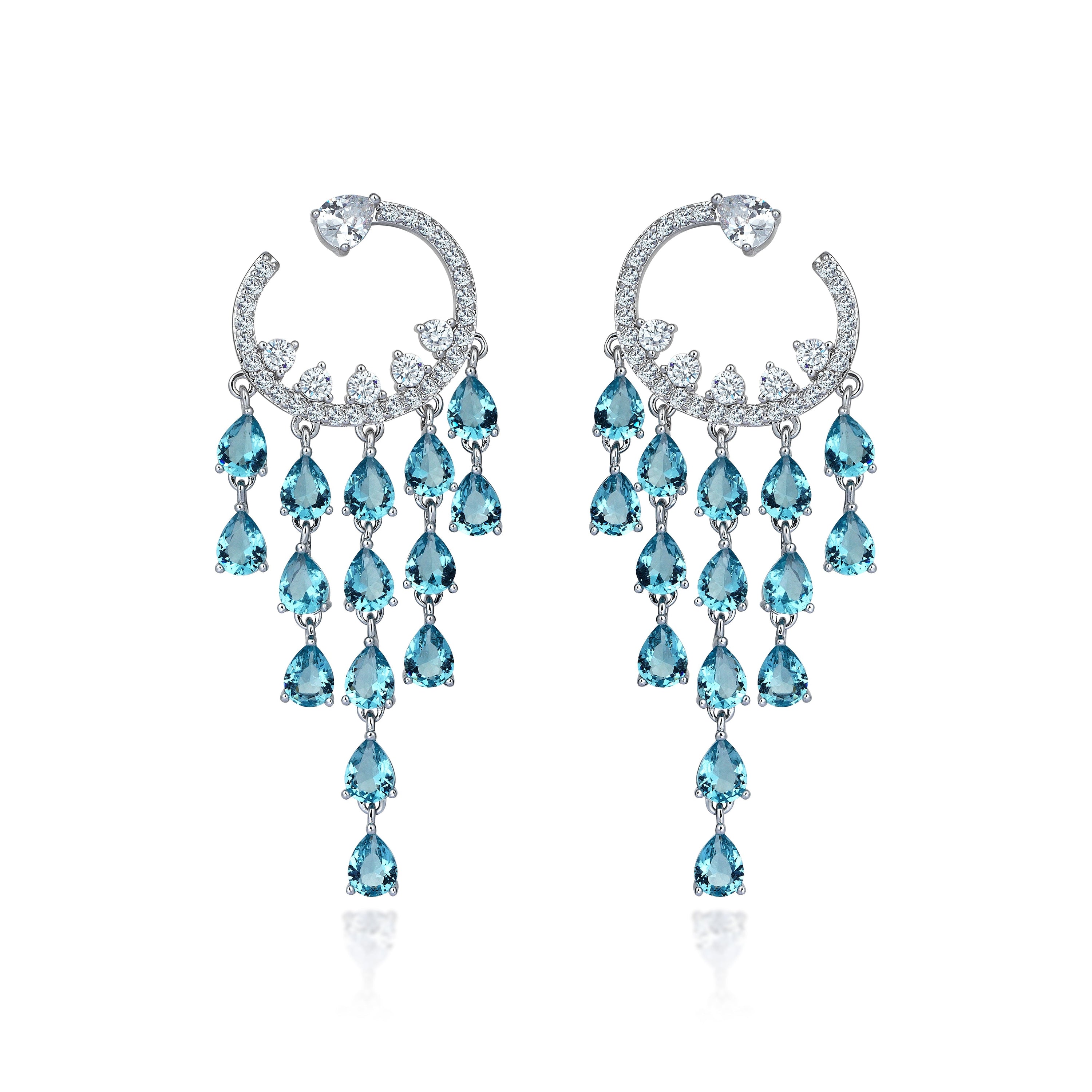 8 Karat Pırlanta Hibrit Altın Küpe Tophills 