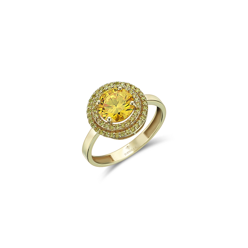 Anello oro ibrido a diamante da 2,5 carati
