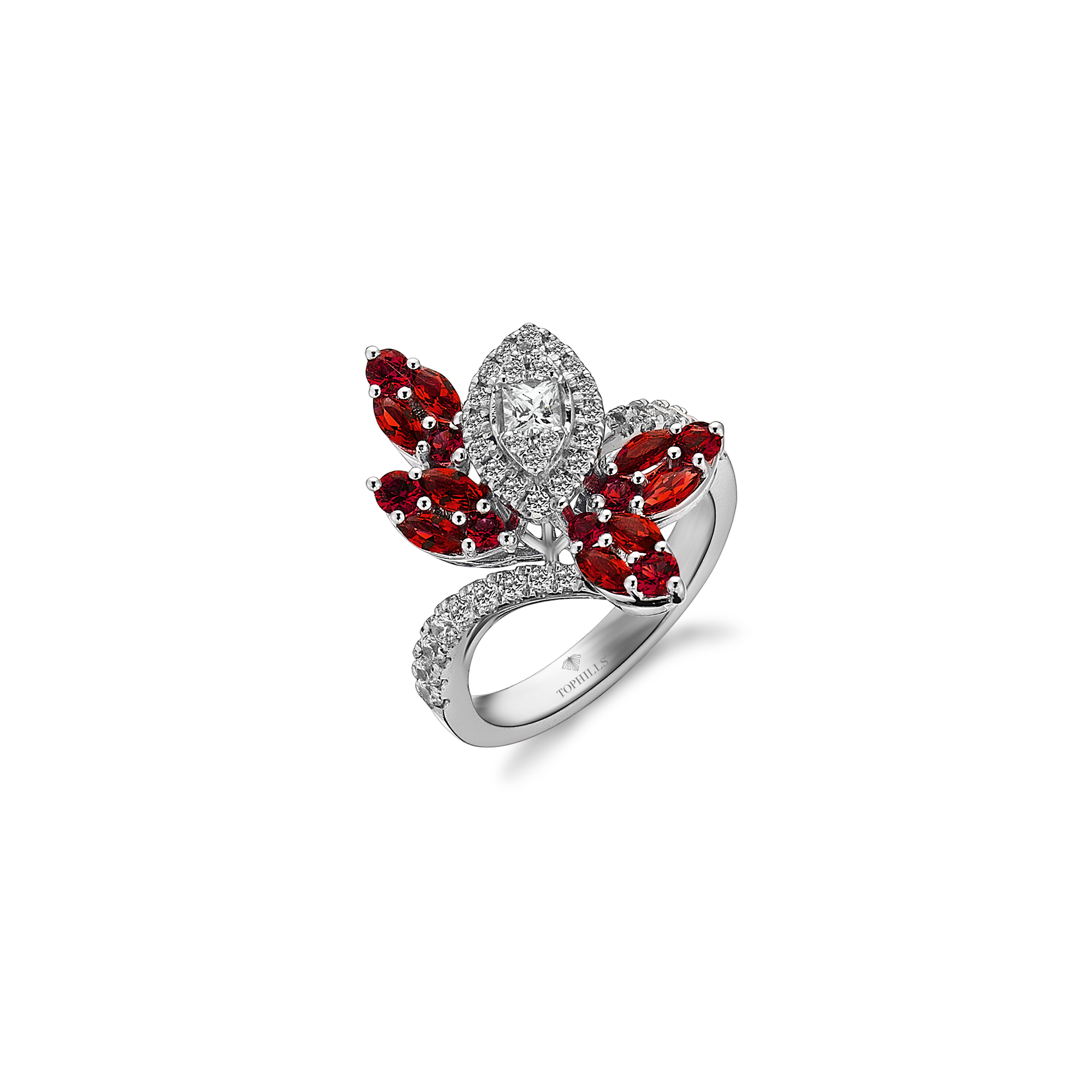 2.5 carat diamond hybrid gold ring