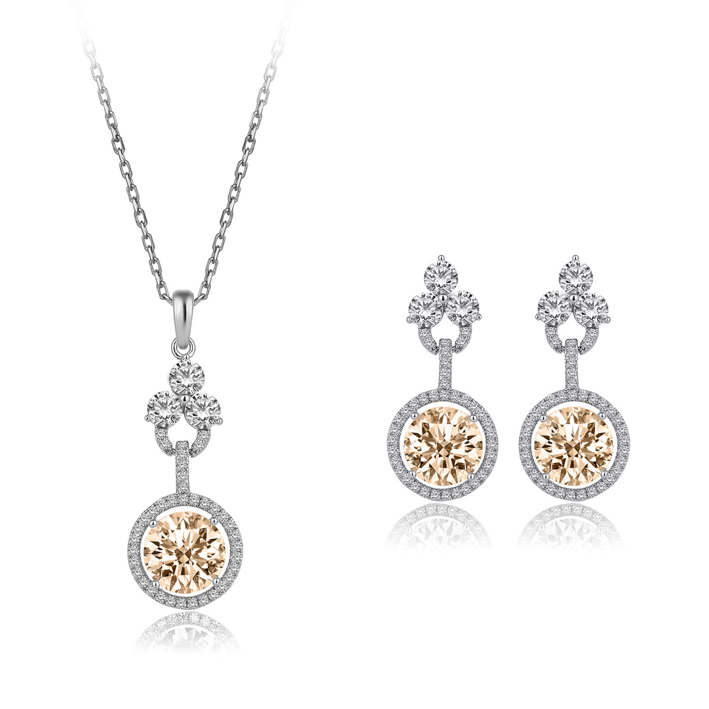 9 Karat Pırlanta Hibrit Altın Set