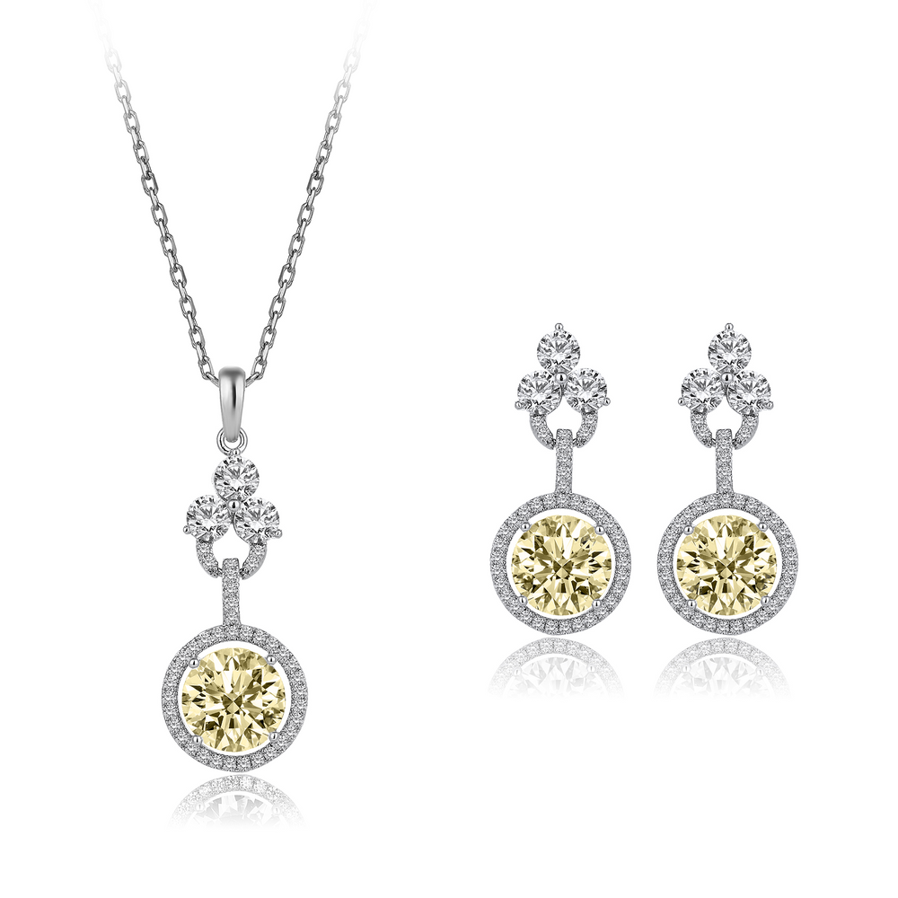 9 Karat Pırlanta Hibrit Altın Set
