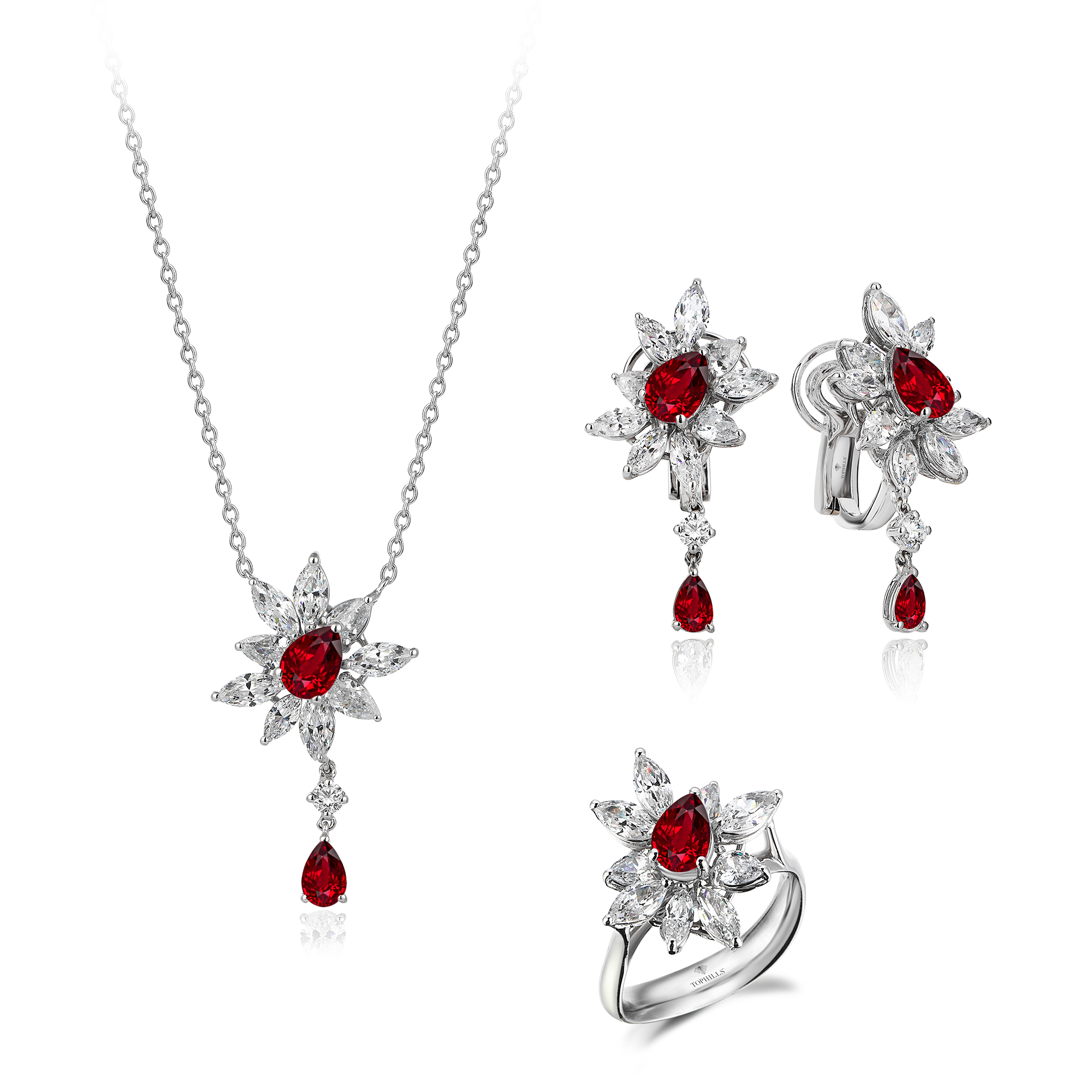 Lotus Romance 11 Karat Pırlanta Hibrit Altın Set
