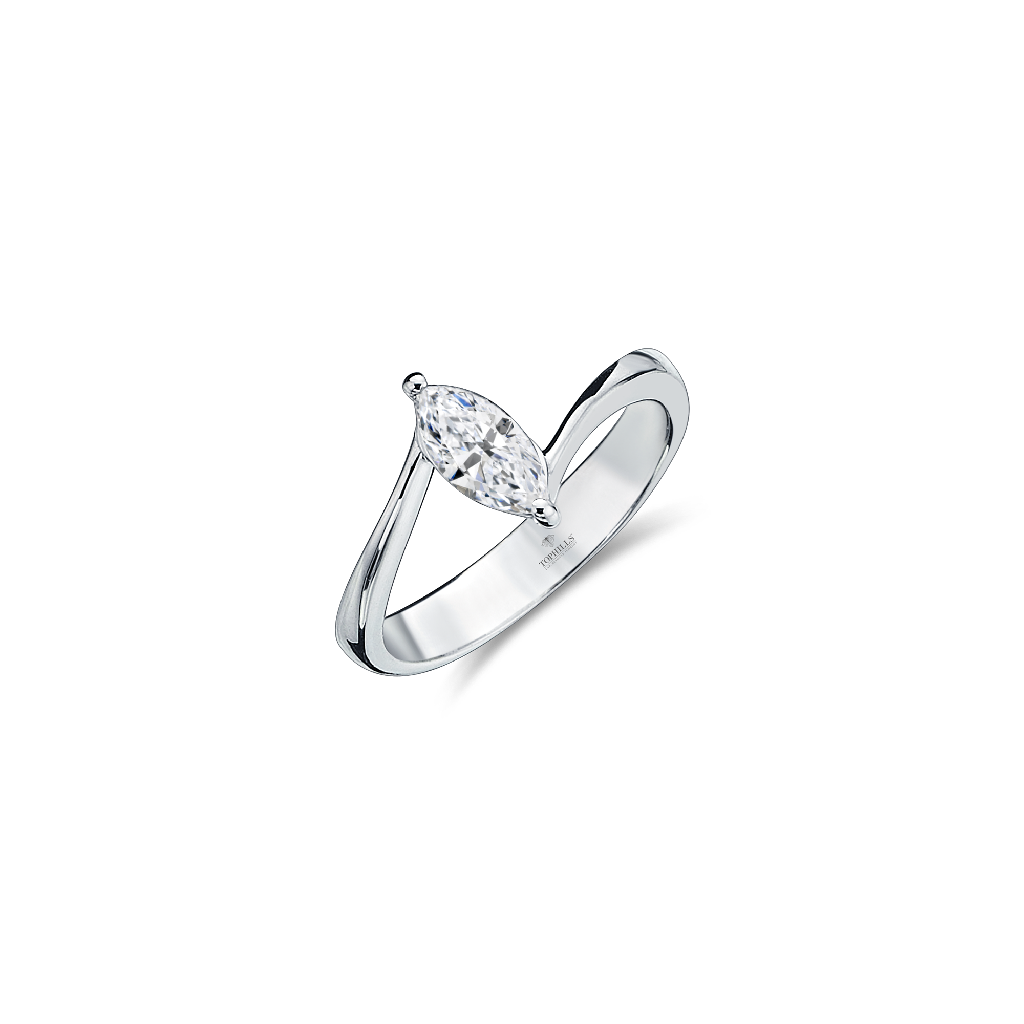 Bague Solitaire Diamant Marquise