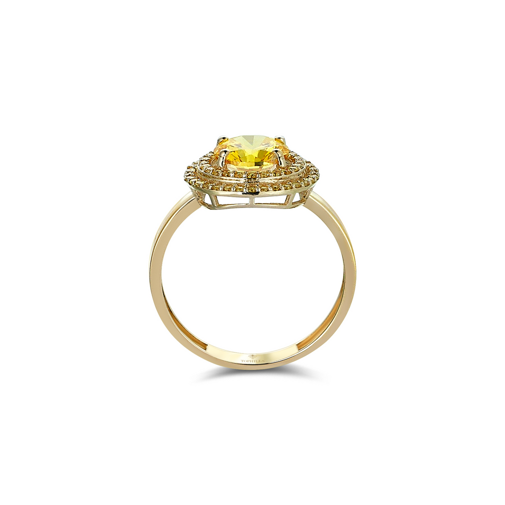 2.5 carat diamond hybrid gold ring