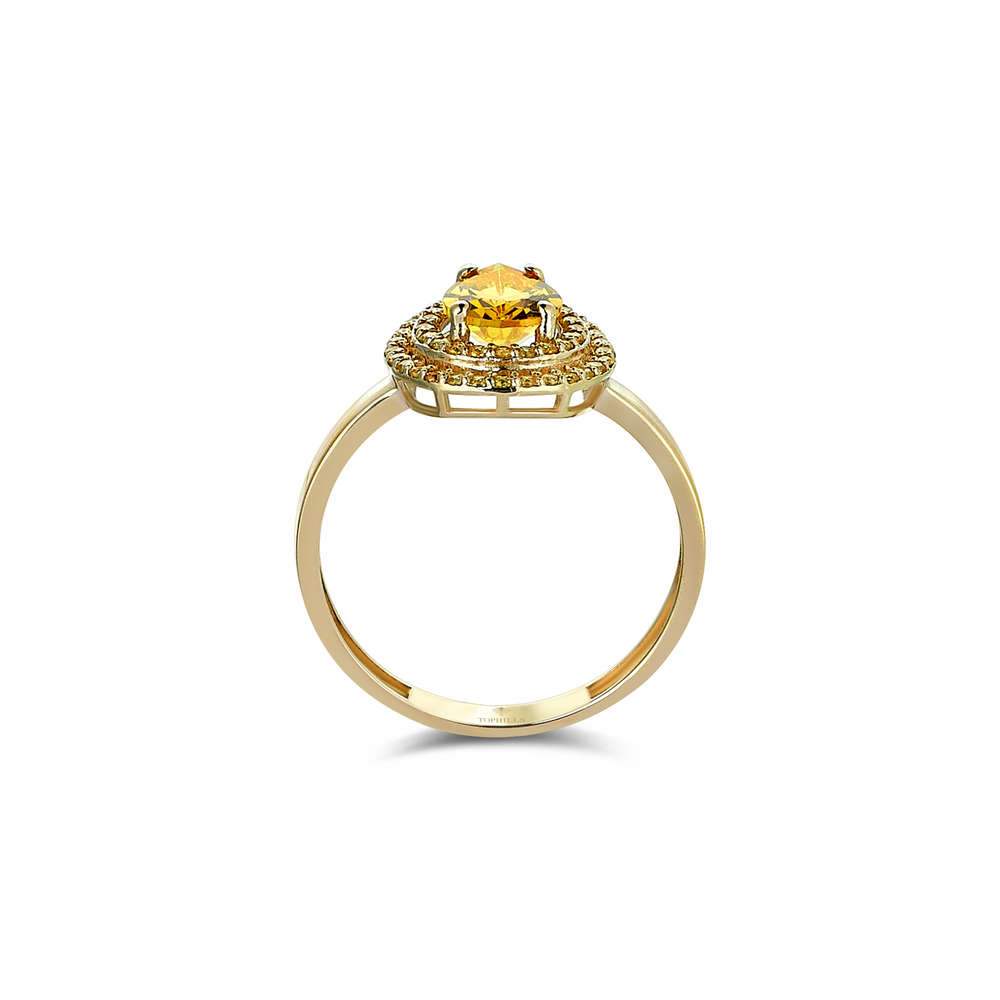 Anello d'oro ibrido da 1,5 carati diamanti