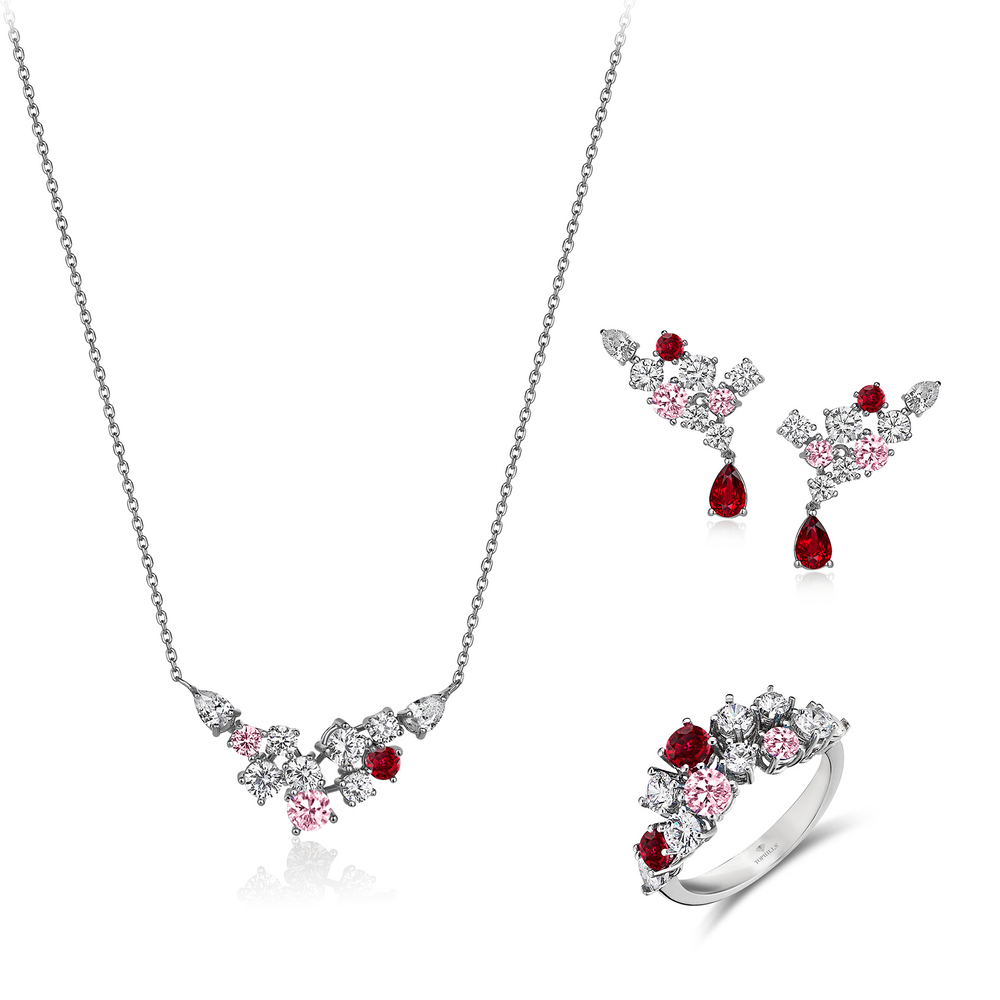 Ensemble en or hybride et diamants 8 carats