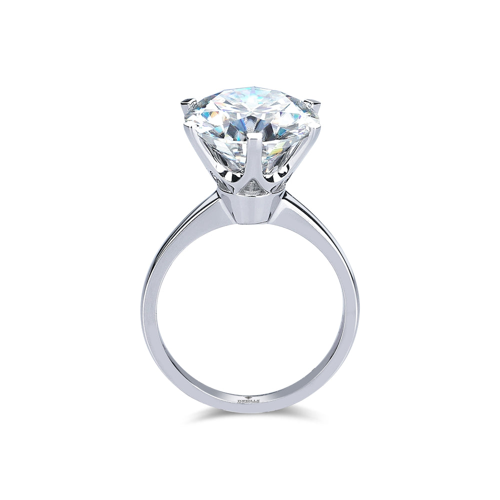 Pırlanta Hibrit Crown Tektaş Yüzük - Tophills 