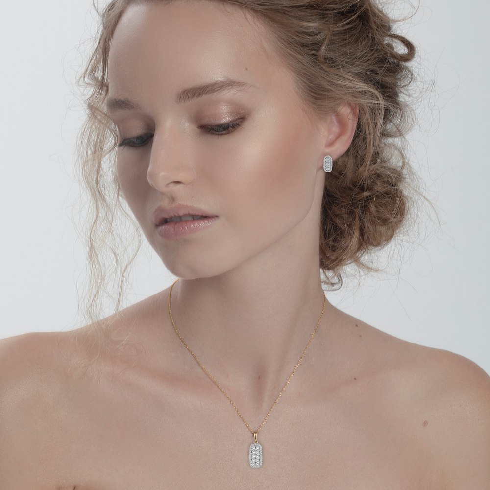 2 Karat Pırlanta Hibrit Altın Set - Tophills 