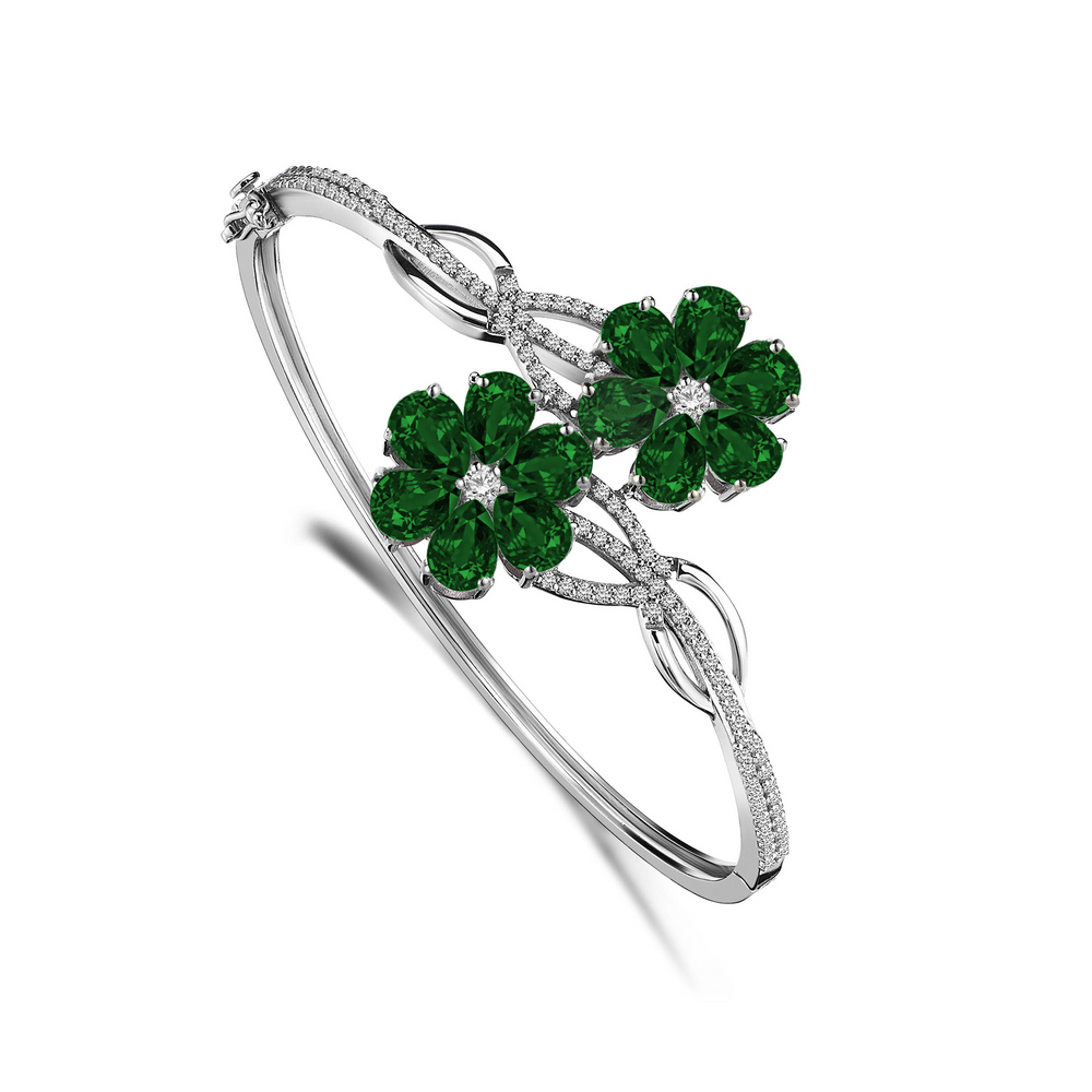 Manolya Tasarım Zümrüt / Yakut / Safir Pırlanta Bileklik