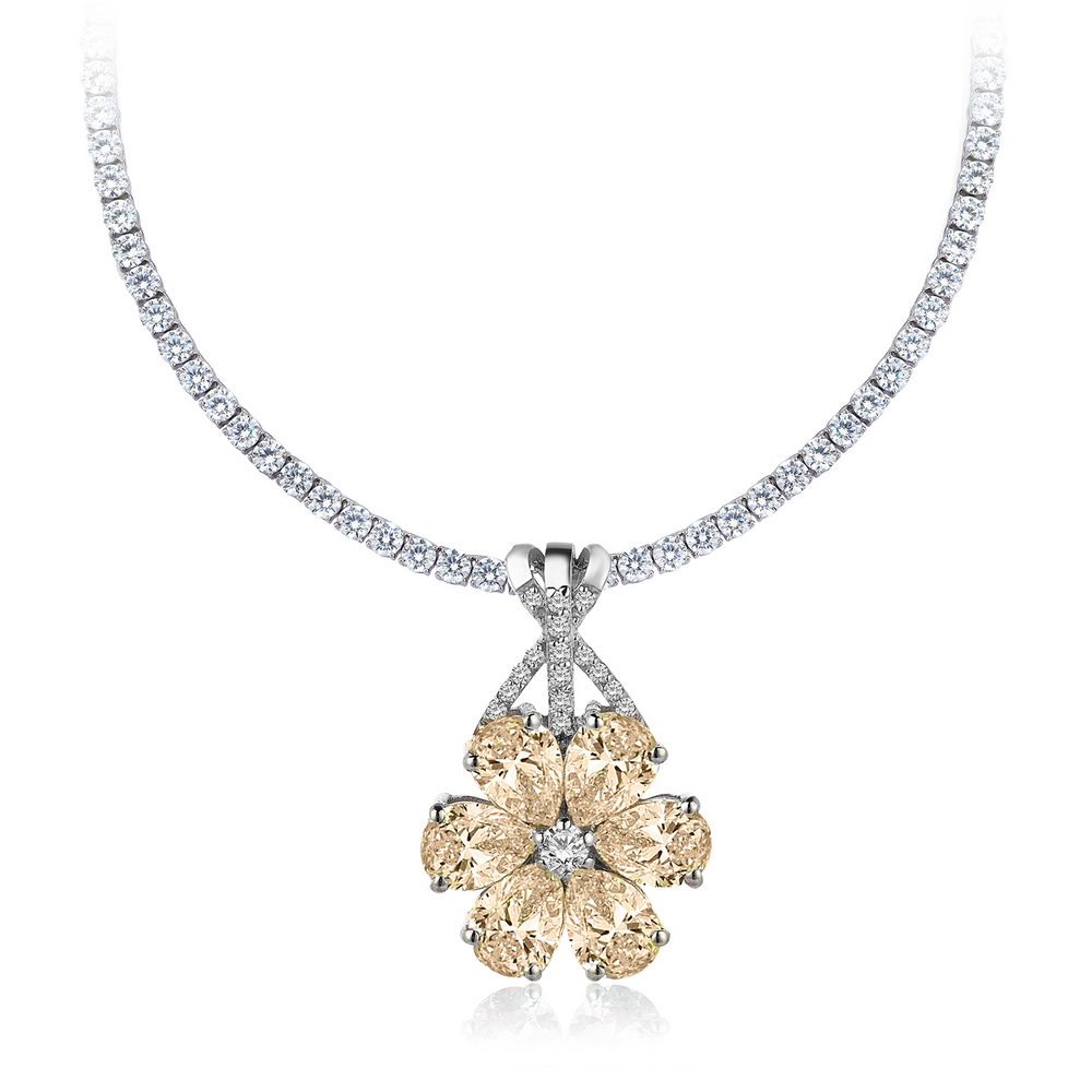 Collier en or hybride en diamant 13 carats