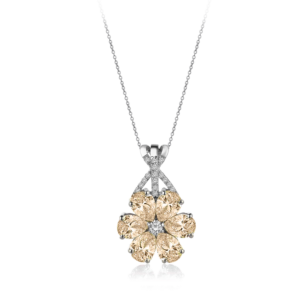 Collana in oro ibrido a diamante Carat