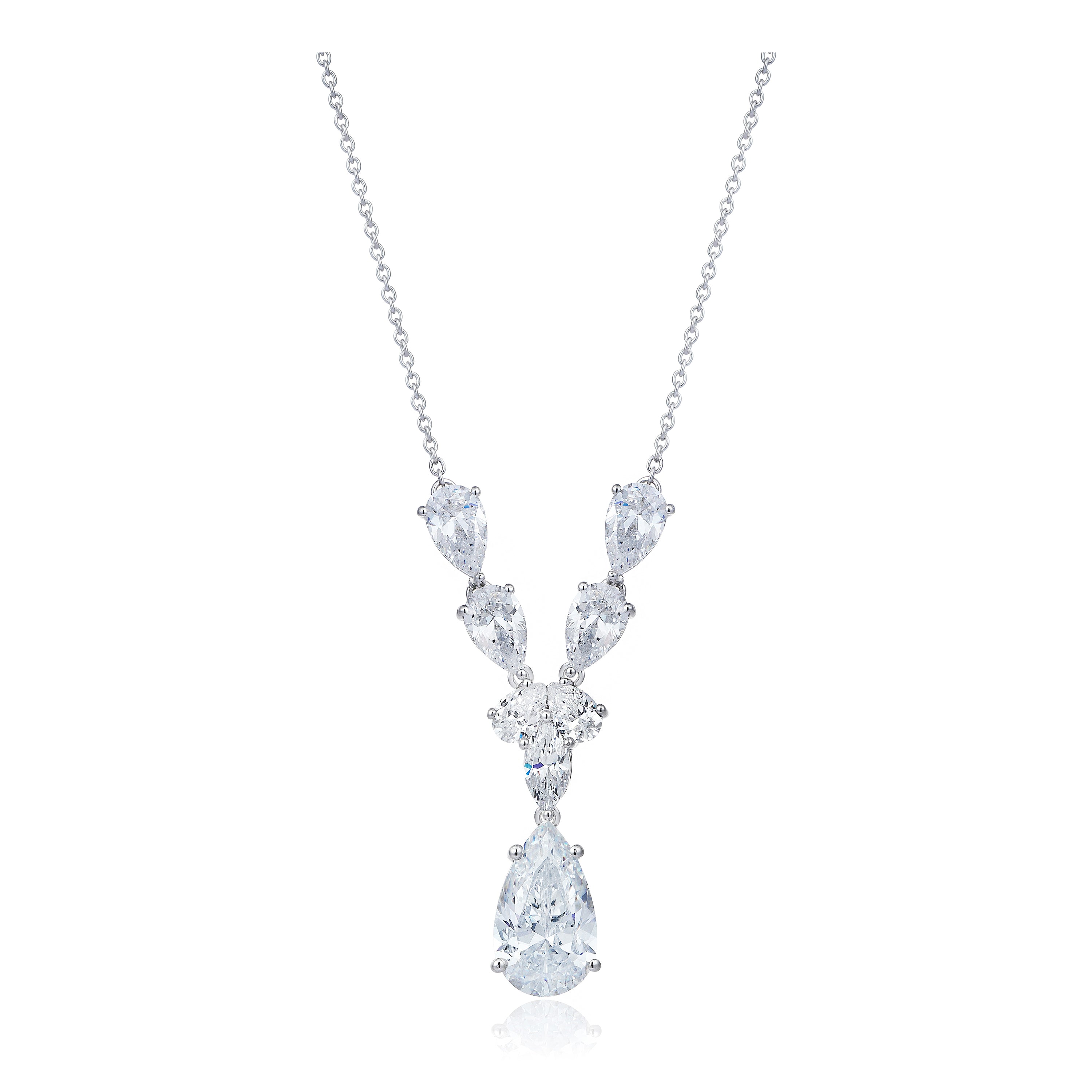 4 Carat Drop Diamond Necklace